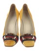 Gucci Sylvie Web Accent Patent Leather Pumps