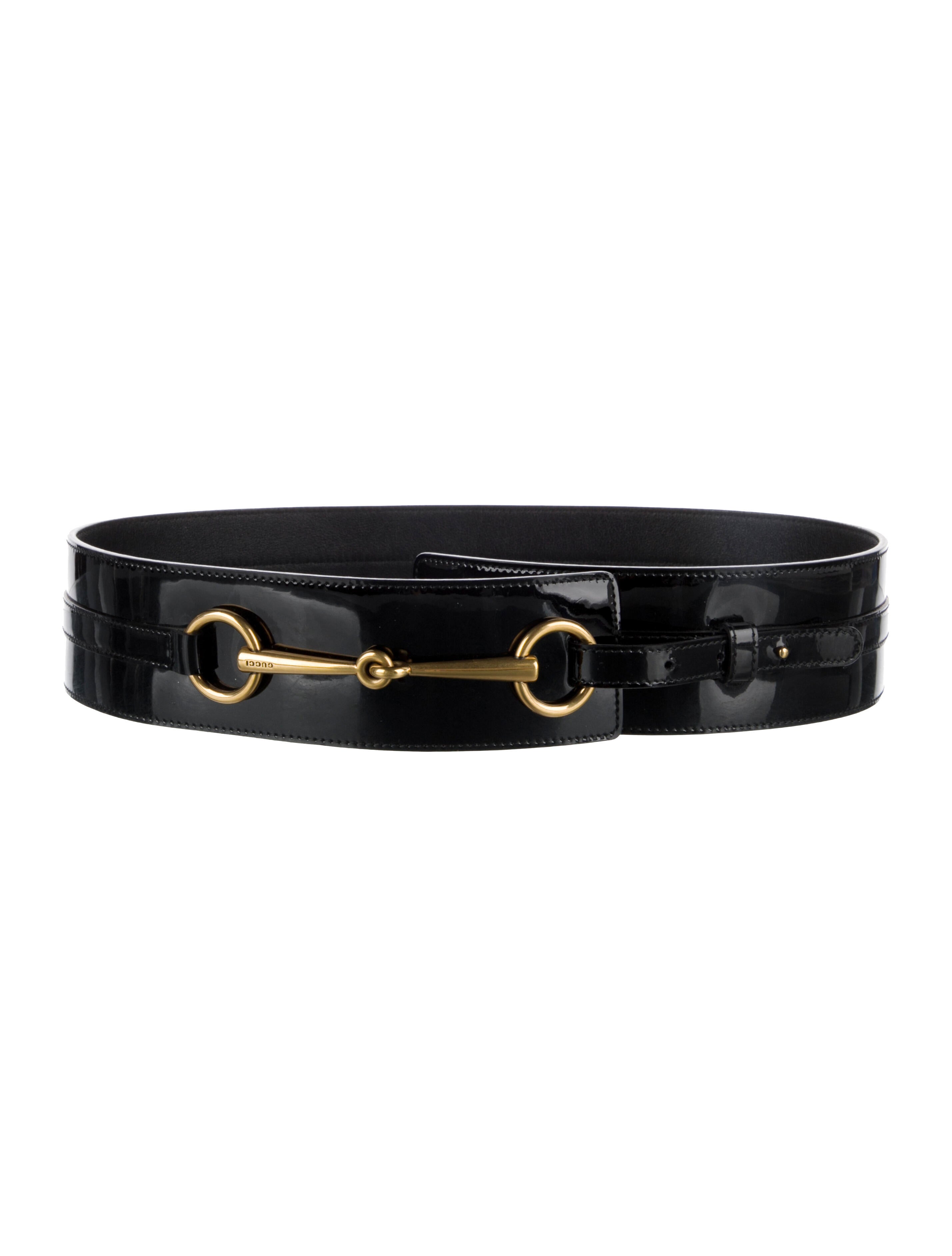 Gucci Wide Patent Leather Belt