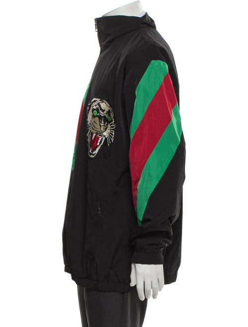 Gucci Web Accent Striped Windbreaker