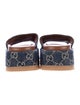 Gucci GG Denim Denim Slides