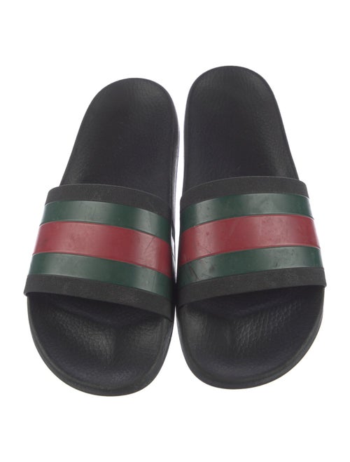 Gucci Web Accent Rubber Slides