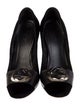 Gucci Interlocking G Logo Velvet Pumps
