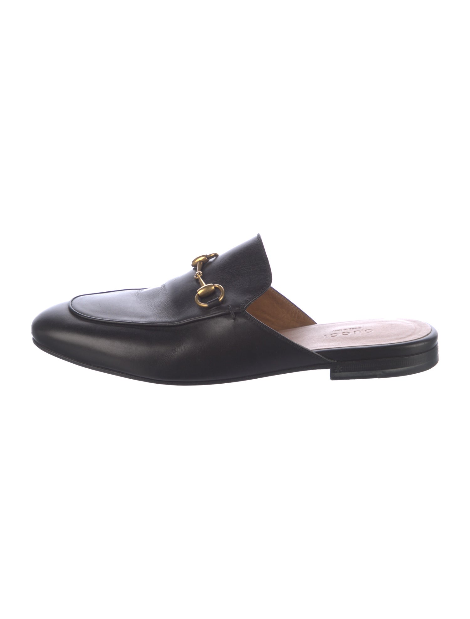 Gucci Horsebit Accent Leather Mules