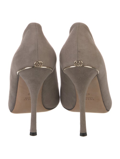 Gucci Interlocking G Logo Suede Pumps