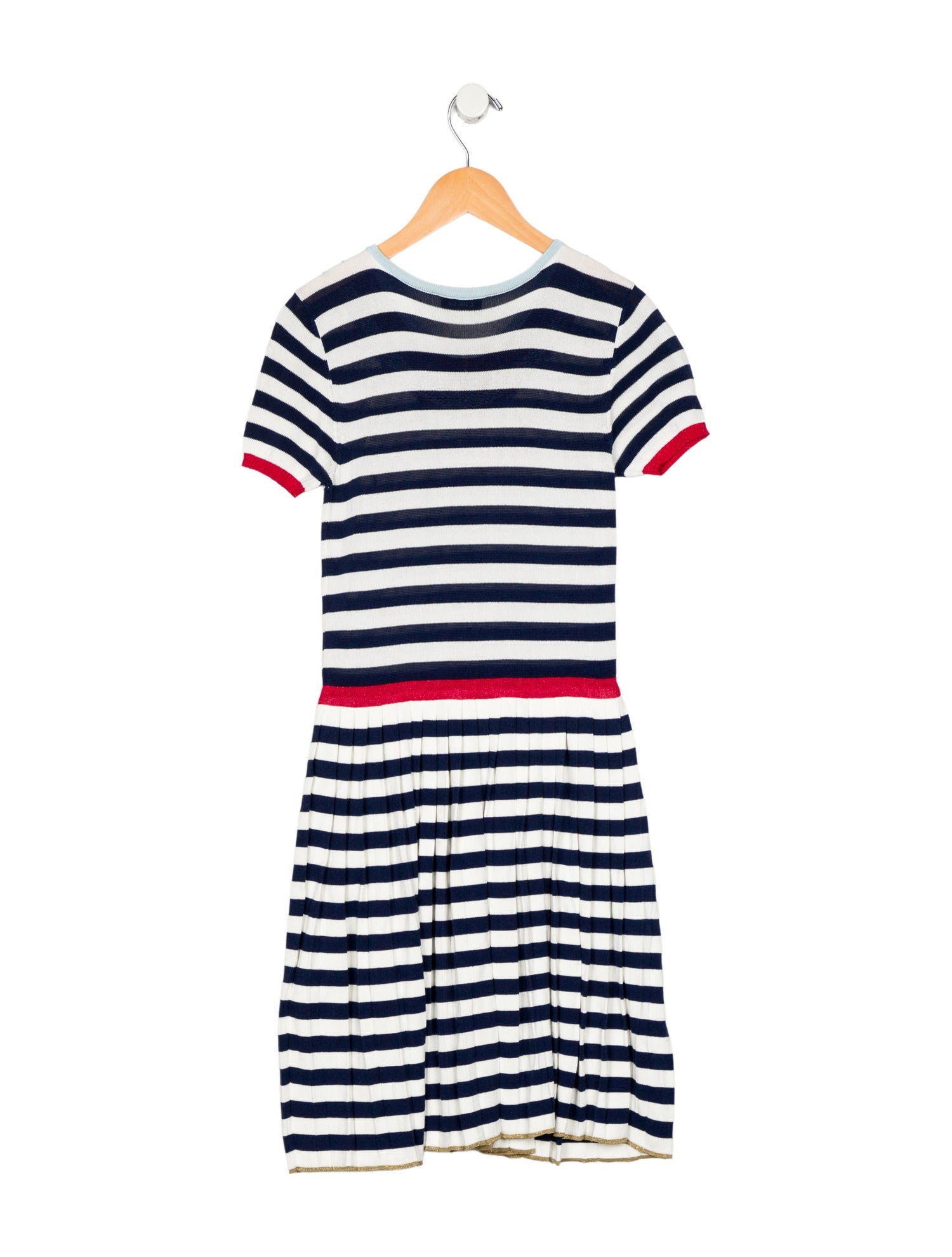 Gucci Girls' Patterned Short Sleeve Knit Dress