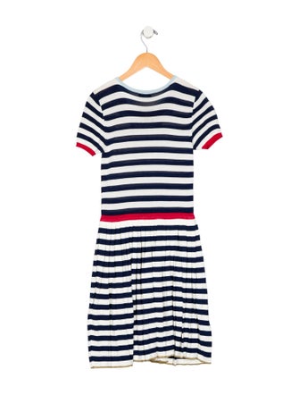 Gucci Girls' Patterned Short Sleeve Knit Dress