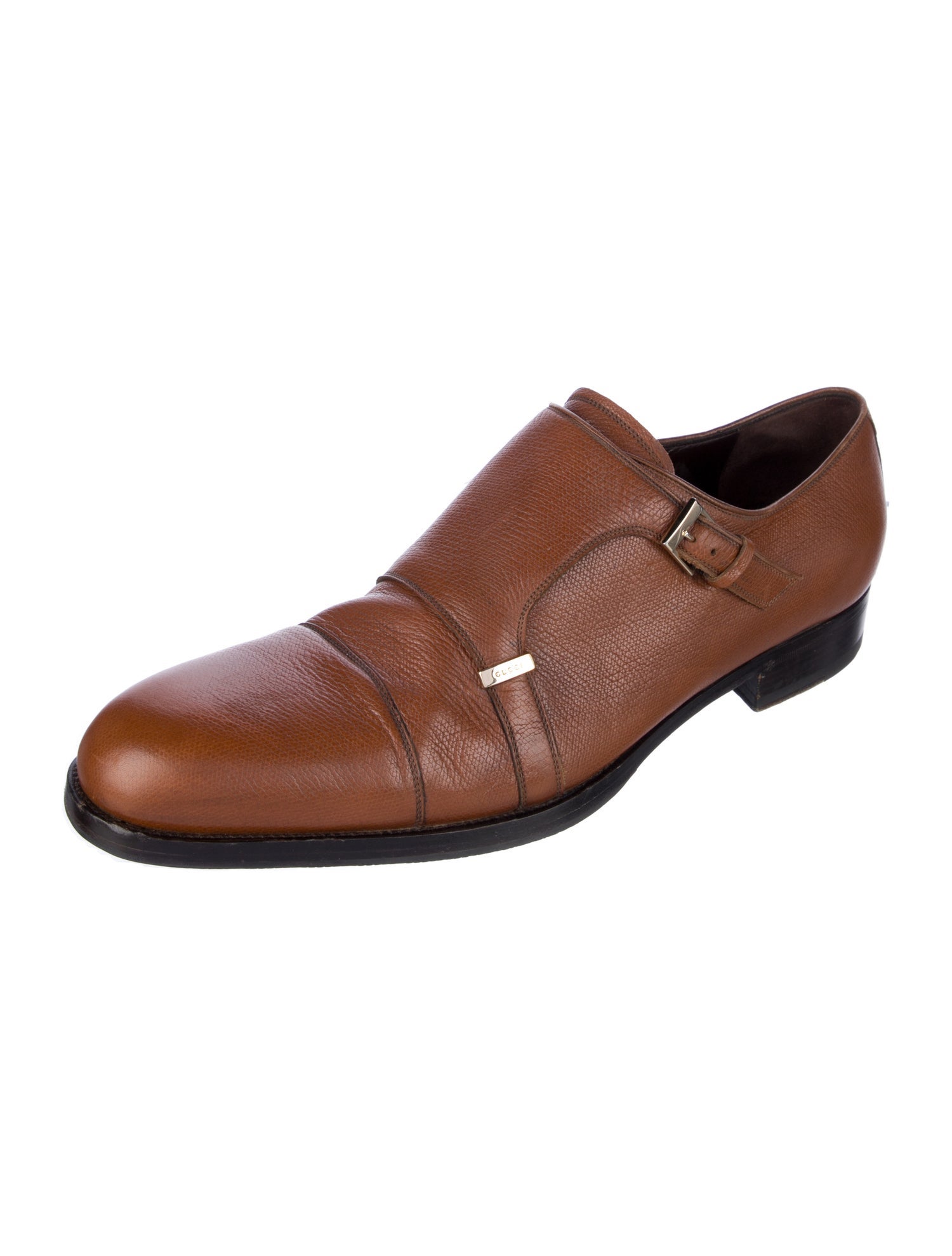 Gucci Leather Monk Straps