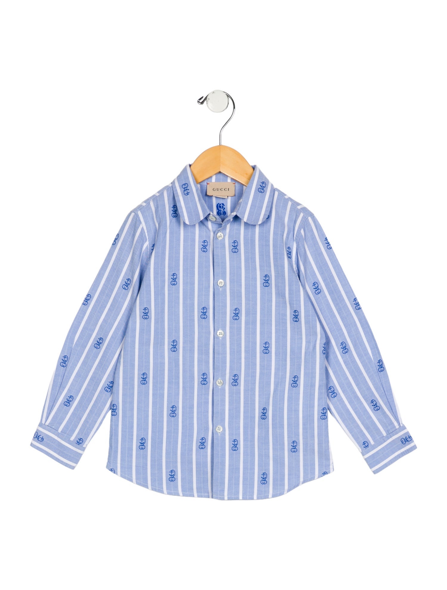 Gucci Toddler Boys' Patterned Long Sleeve Dress Shirt