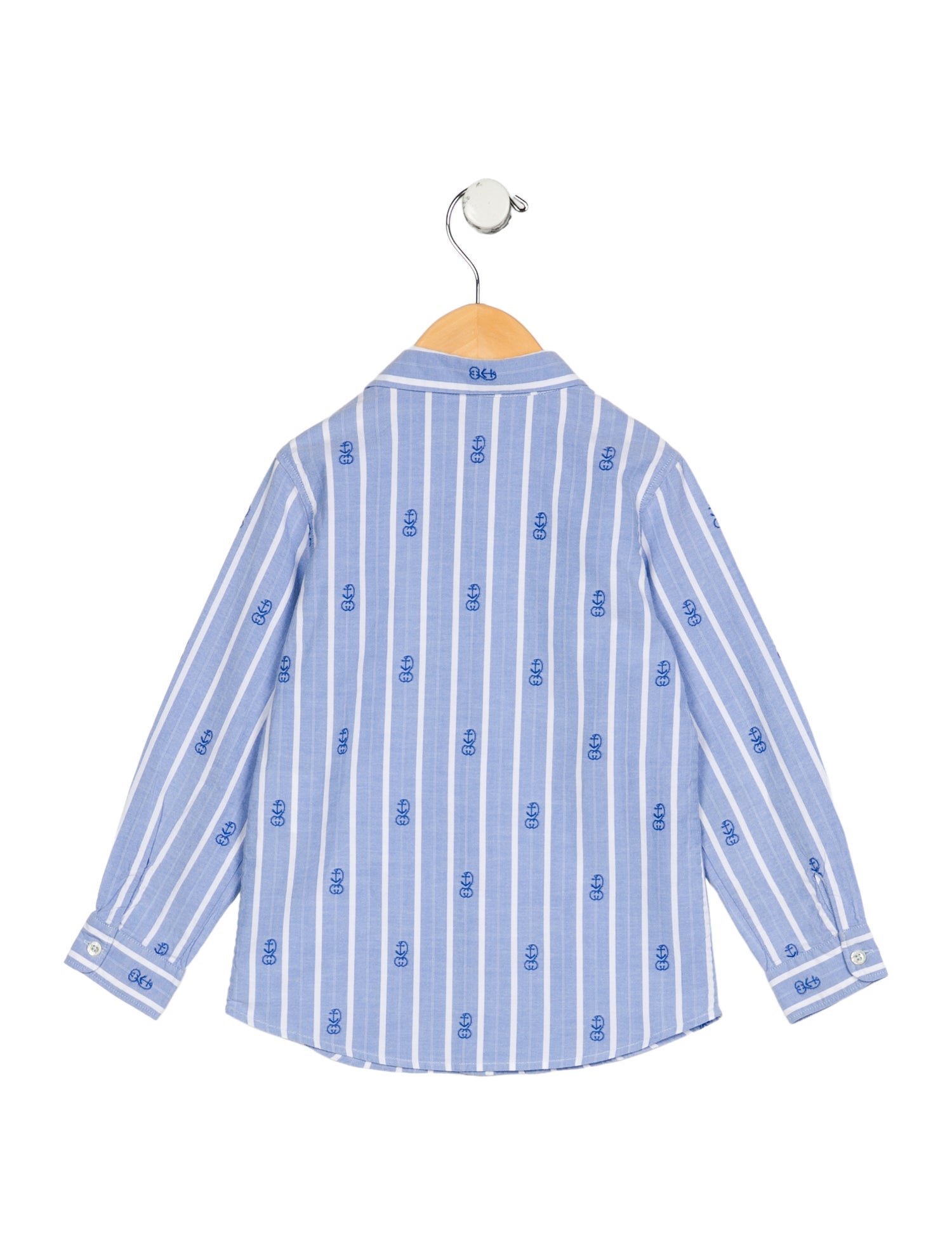 Gucci Toddler Boys' Patterned Long Sleeve Dress Shirt