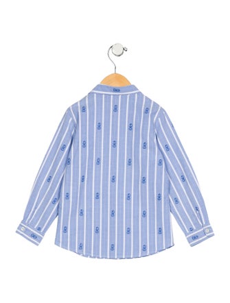 Gucci Toddler Boys' Patterned Long Sleeve Dress Shirt