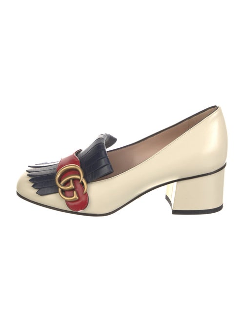 Gucci Double G Logo Leather Pumps