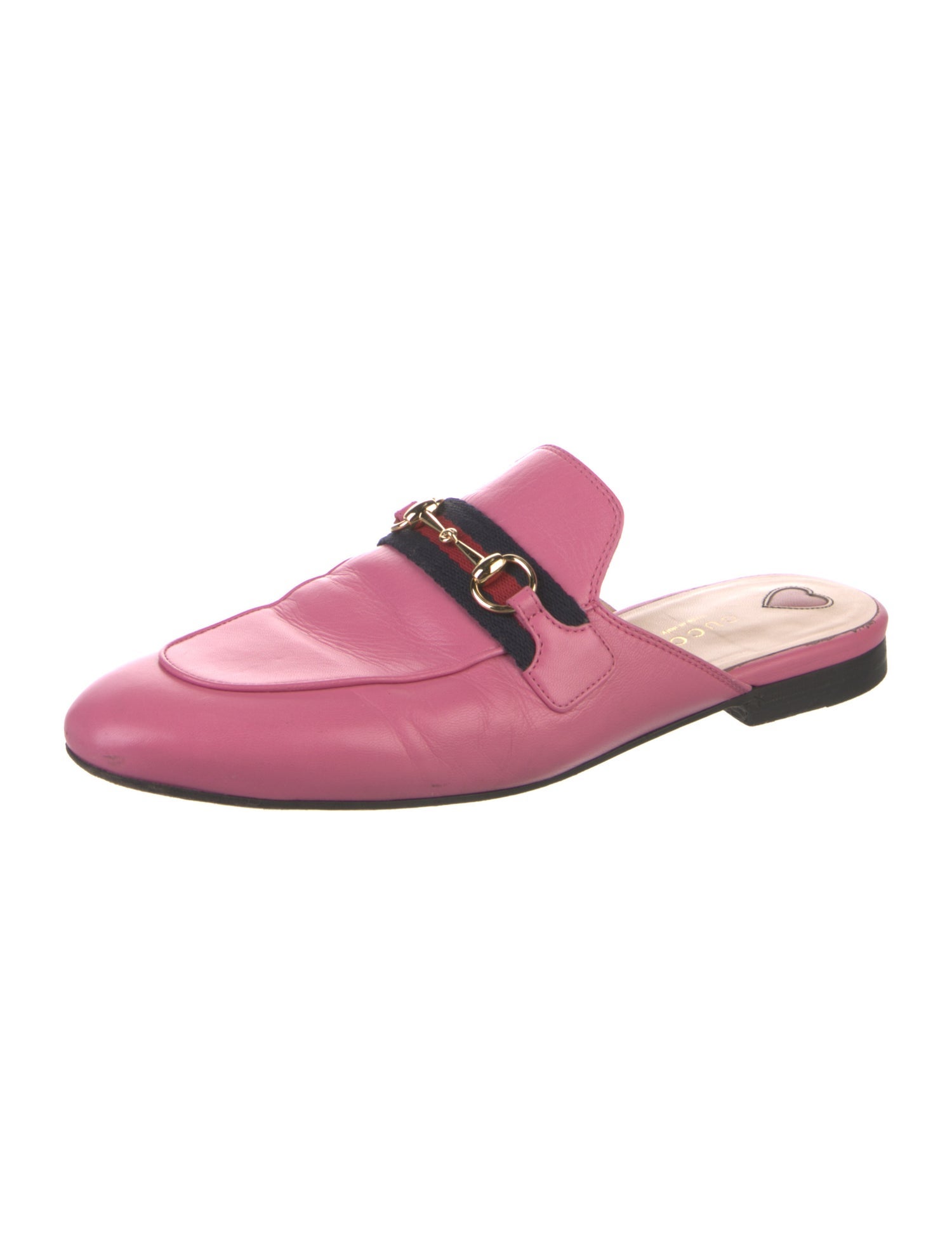 Gucci Horsebit Accent Leather Mules