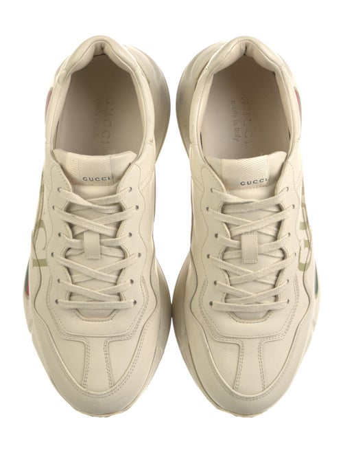 Gucci Web Accent Leather Sneakers