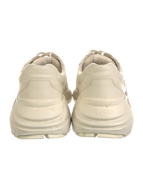 Gucci Web Accent Leather Sneakers