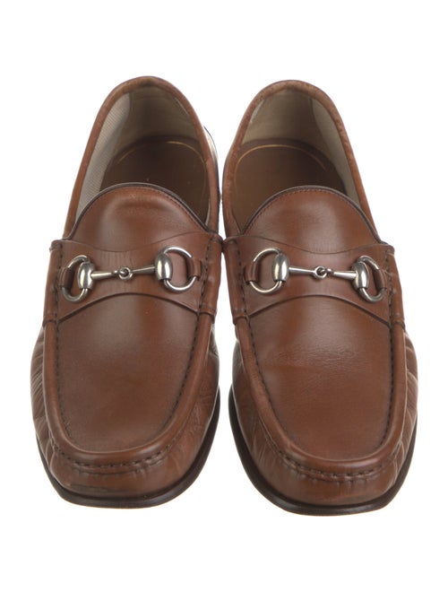 Gucci Horsebit Accent Leather Dress Loafers