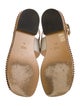 Gucci Leather Chain-Link Accents Espadrilles