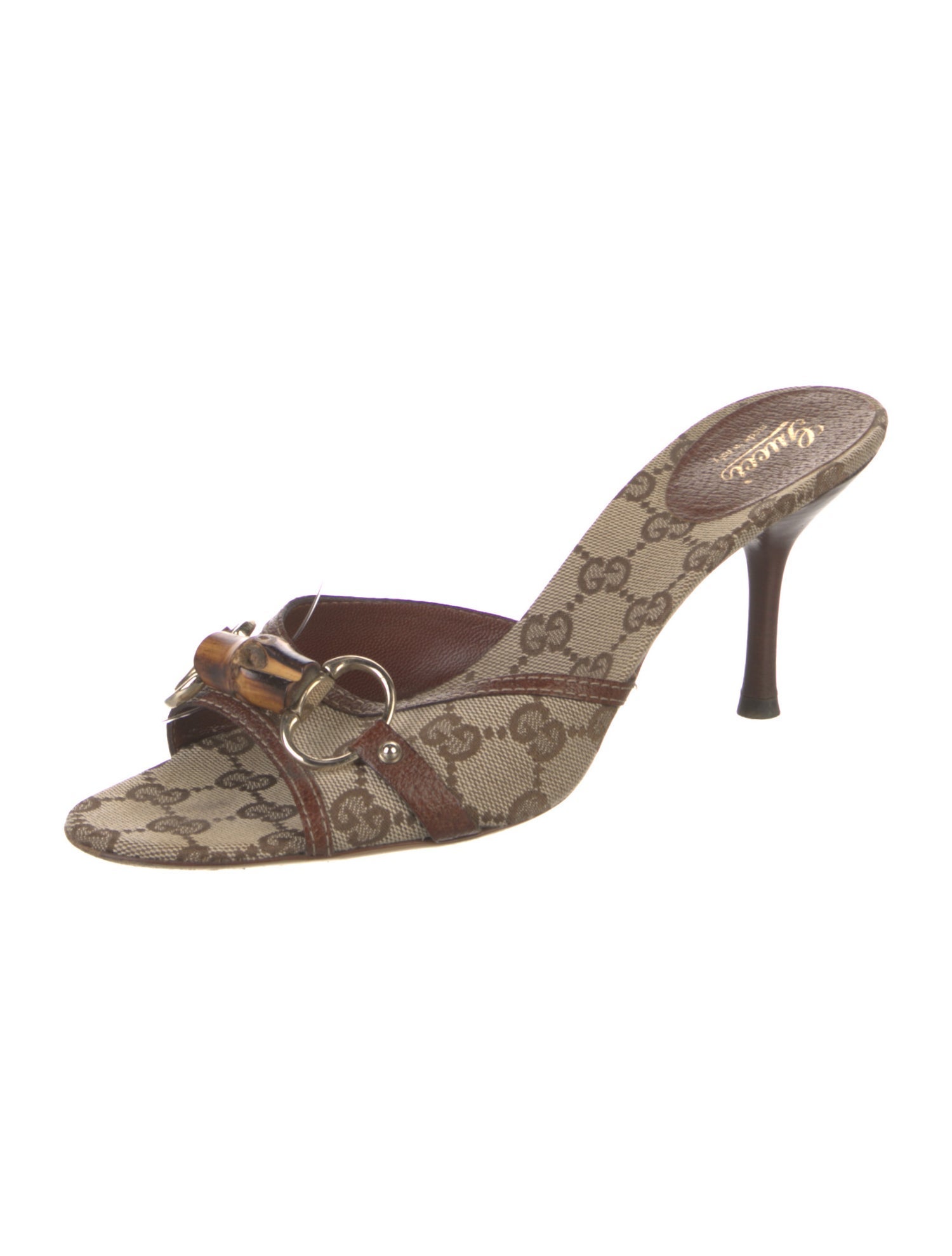 Gucci GG Canvas Canvas Mules