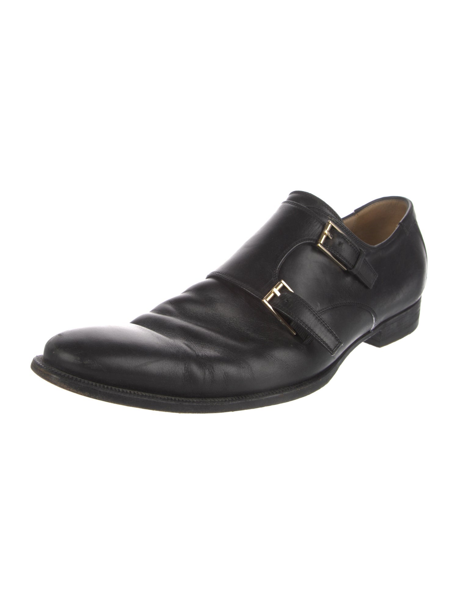 Gucci Leather Monk Straps