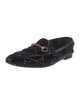 Gucci Horsebit Accent Velvet Loafers