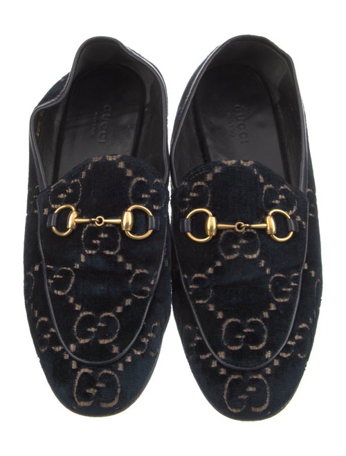 Gucci Horsebit Accent Velvet Loafers