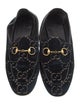 Gucci Horsebit Accent Velvet Loafers