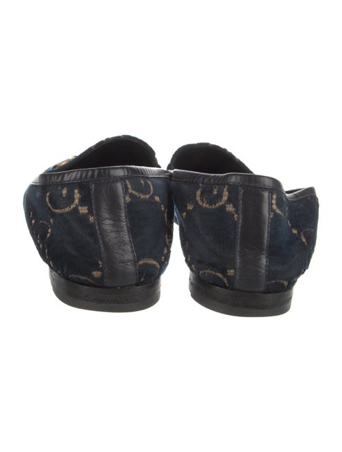 Gucci Horsebit Accent Velvet Loafers