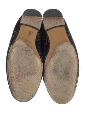Gucci Horsebit Accent Velvet Loafers