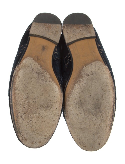 Gucci Horsebit Accent Velvet Loafers