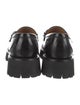 Gucci Patent Leather Chain-Link Accents Loafers