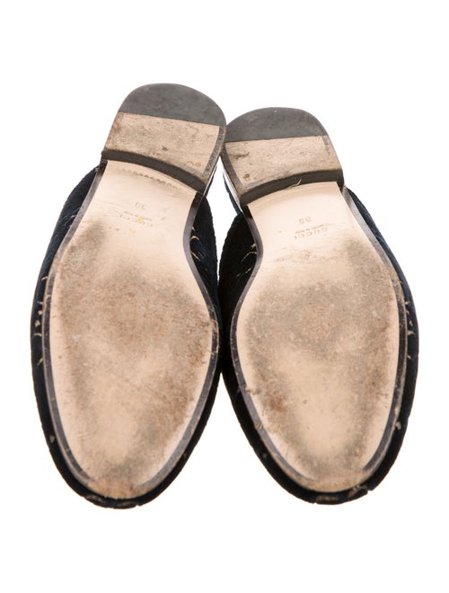 Gucci Horsebit Accent Velvet Mules