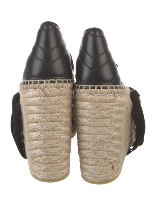 Gucci Double G Logo Leather Espadrilles