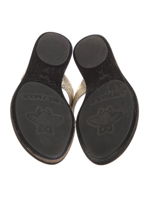 Gucci Double G Logo Leather Slides