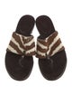 Gucci Ponyhair Animal Print Slides