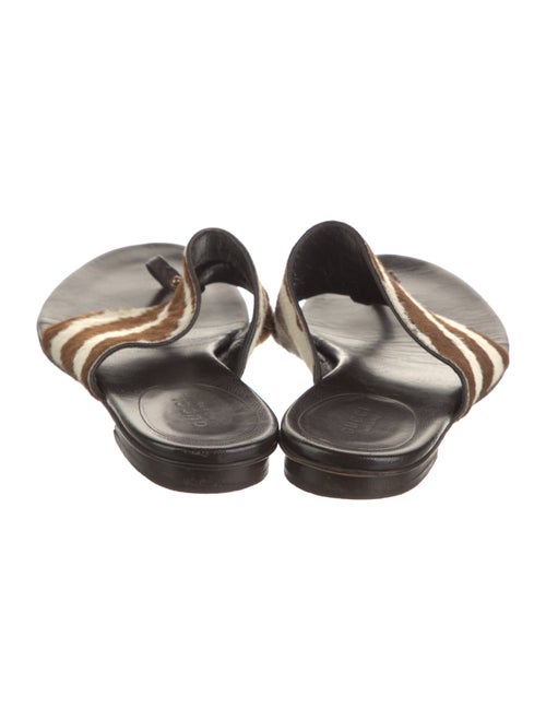 Gucci Ponyhair Animal Print Slides