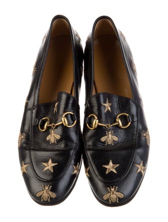 Gucci Horsebit Accent Leather Loafers