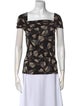 Gucci Silk Printed Blouse