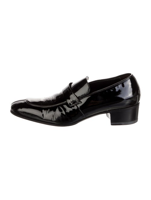 Gucci Horsebit Accent Patent Leather Dress Loafers