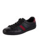 Gucci Web Accent Leather Sneakers