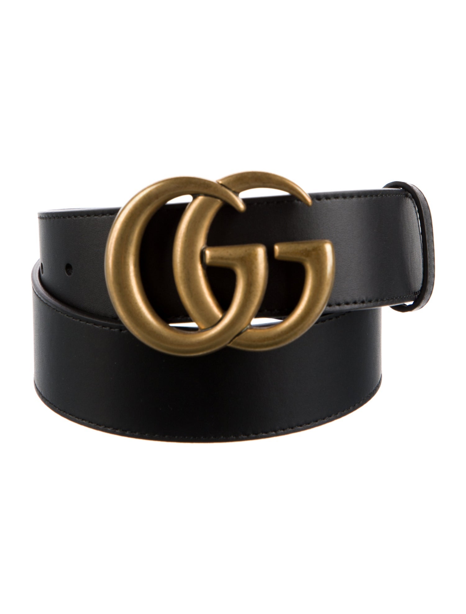 Gucci Double G Logo Calfskin Belt