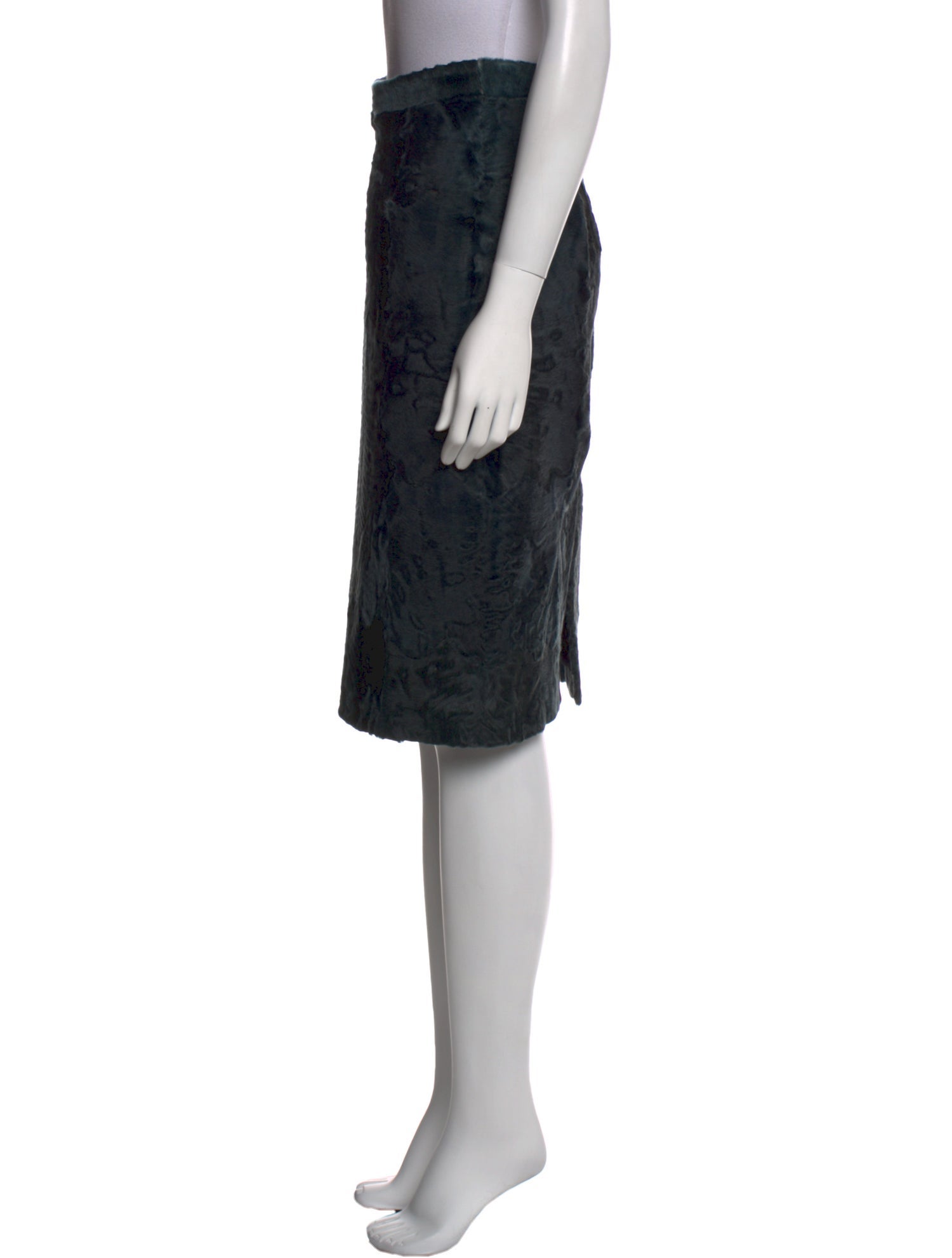 Gucci Lamb Leather Knee-Length Skirt