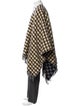 Gucci Wool Plaid Print Poncho