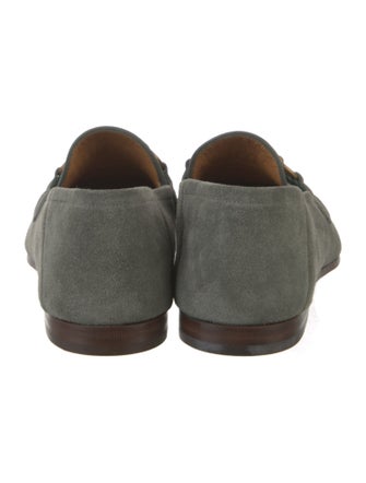 Gucci Web Accent Suede Dress Loafers