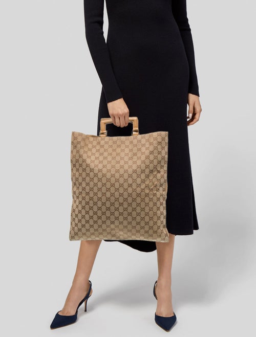 Gucci GG Canvas Top Handle Bag