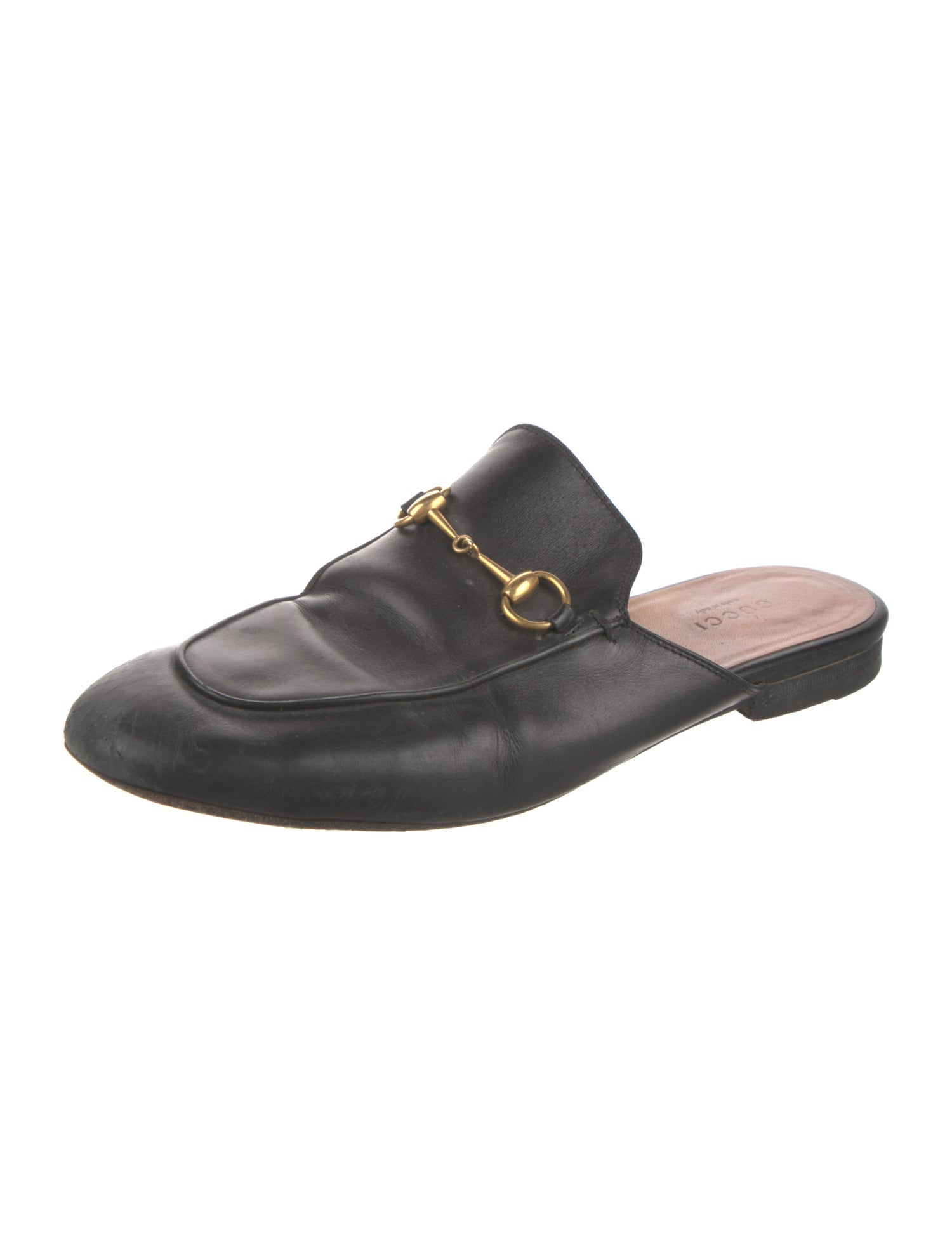 Gucci Horsebit Accent Leather Mules