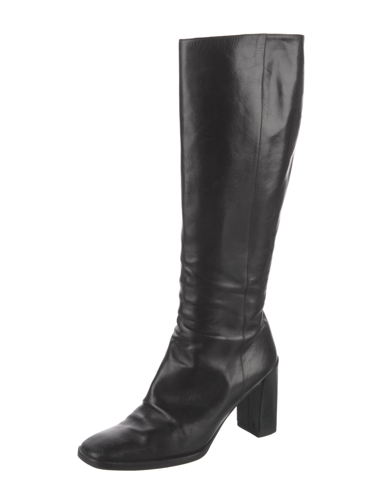 Gucci Interlocking G Logo Leather Boots