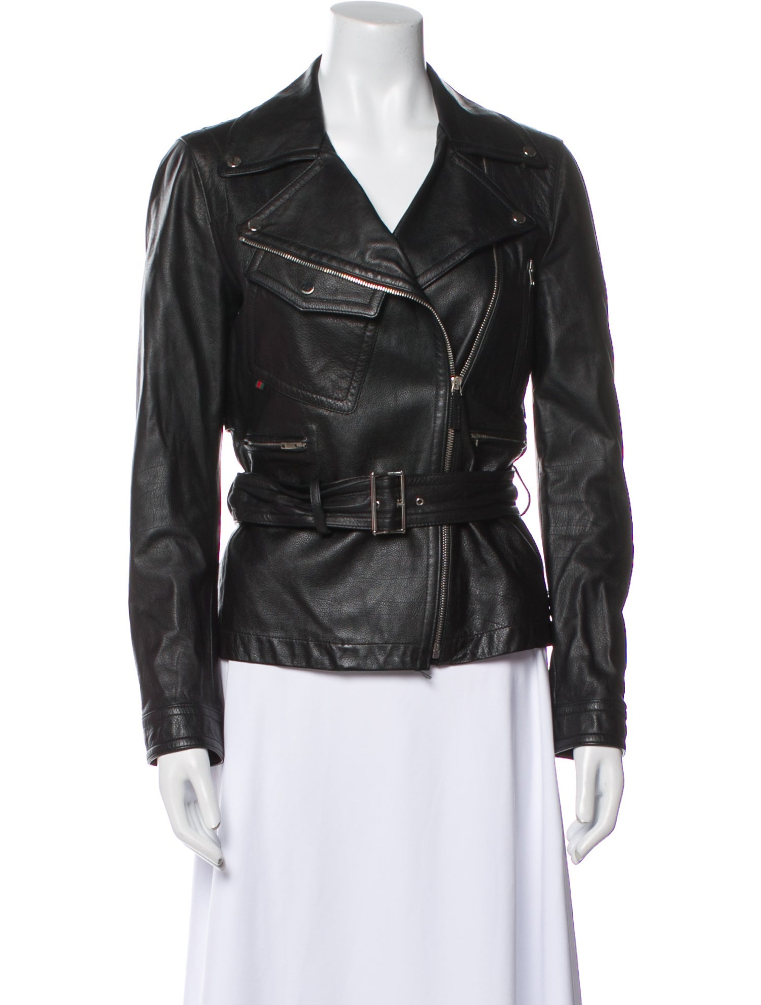 Gucci Vintage Leather Biker Jacket