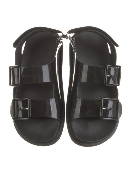Gucci Double G Logo Rubber Slingback Sandals