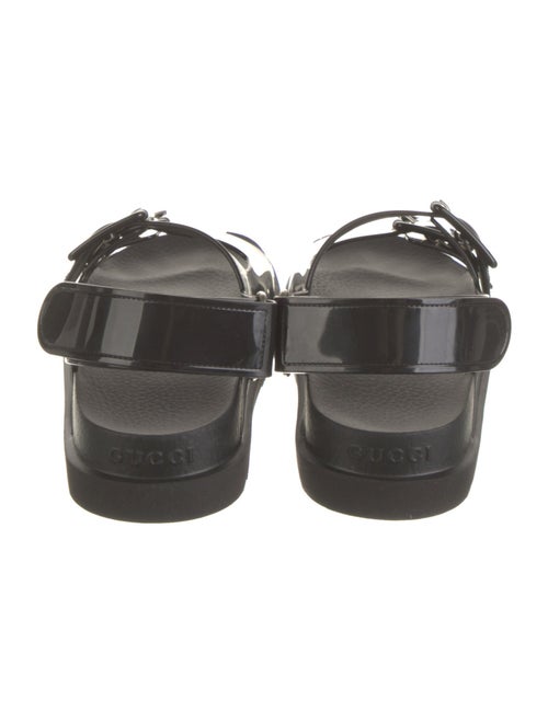 Gucci Double G Logo Rubber Slingback Sandals