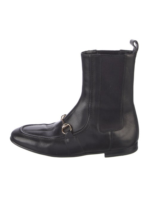 Gucci Horsebit Accent Leather Chelsea Boots