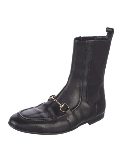 Gucci Horsebit Accent Leather Chelsea Boots